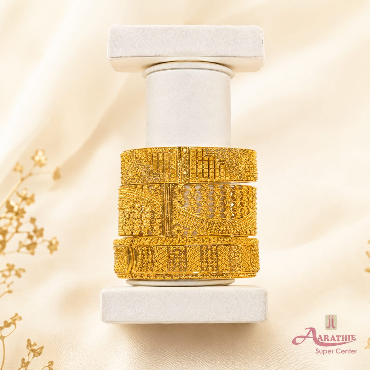 Gold Bangles Set
