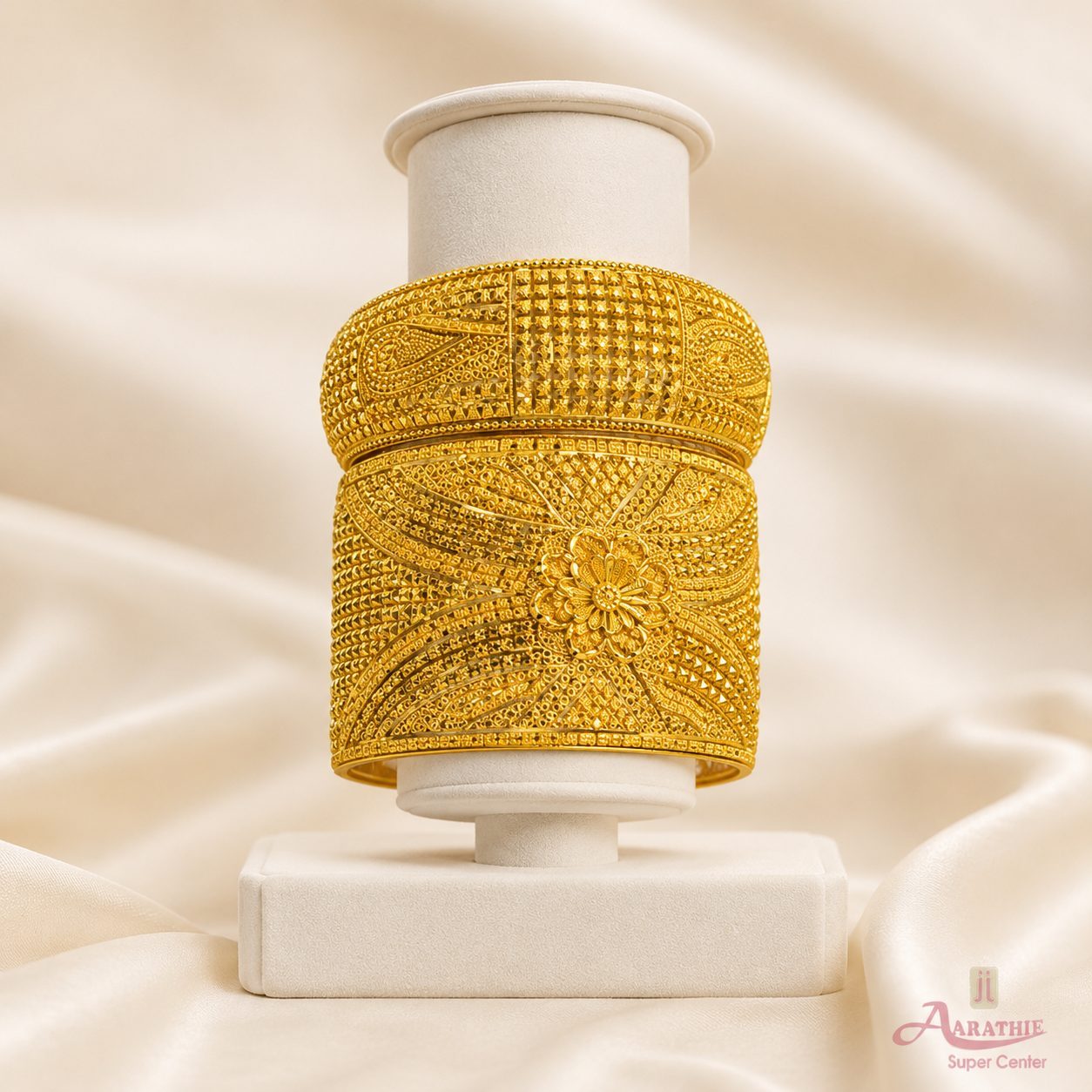Gold Textured Bangles
