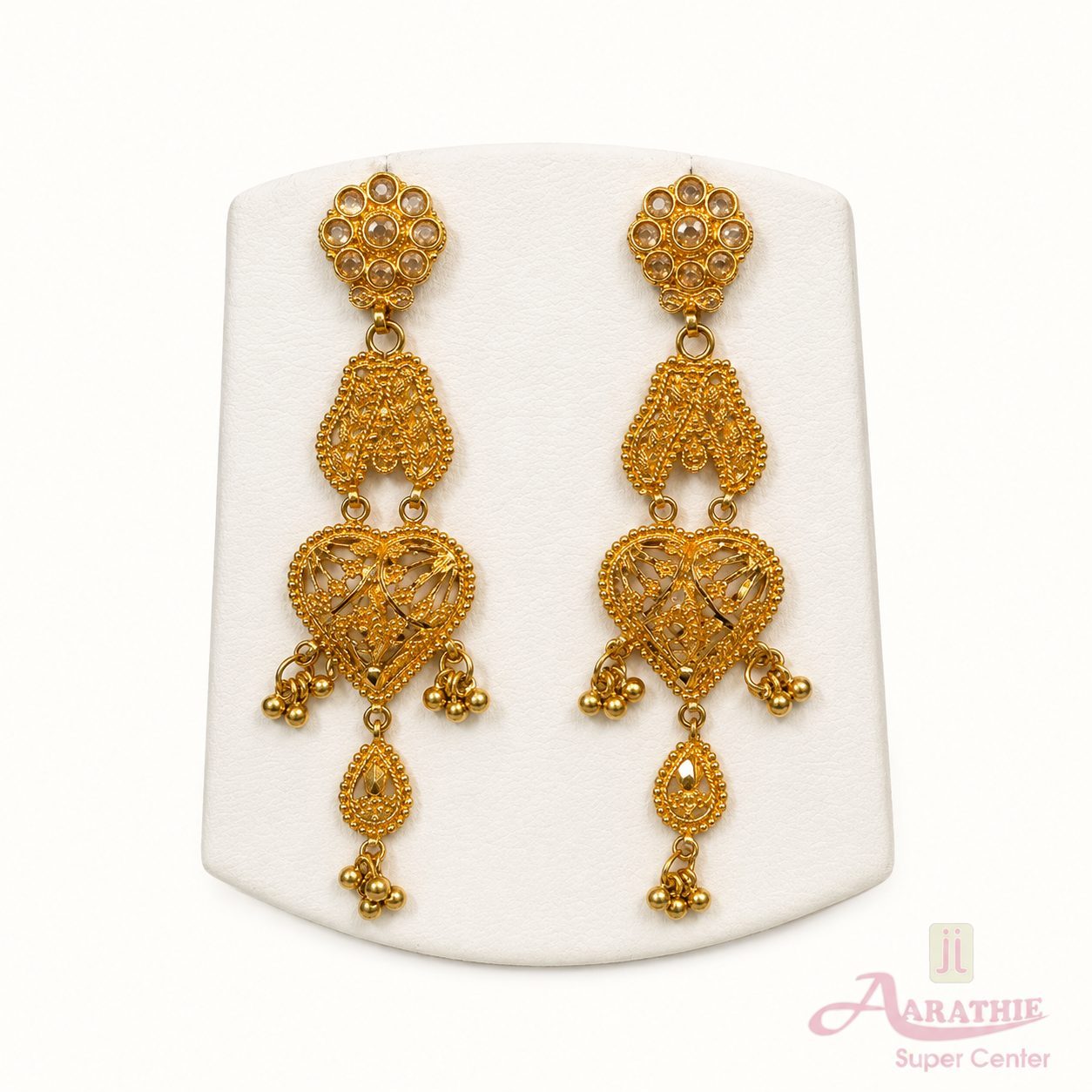 Gold Temple Earrings