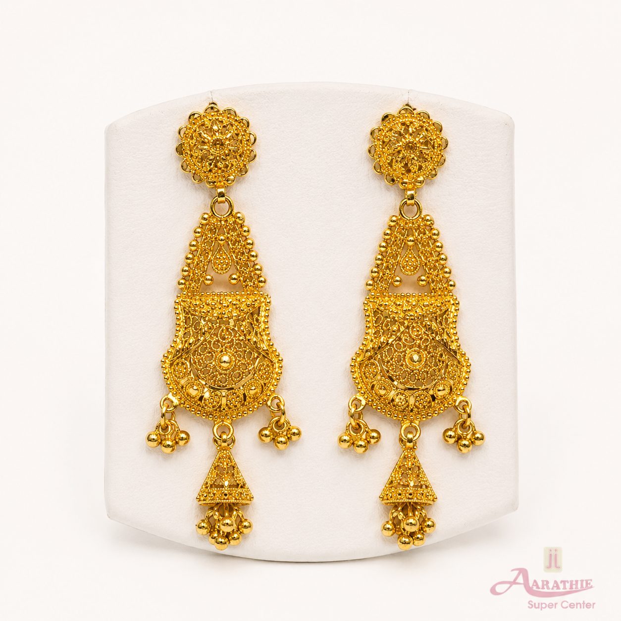 Gold Temple Earrings
