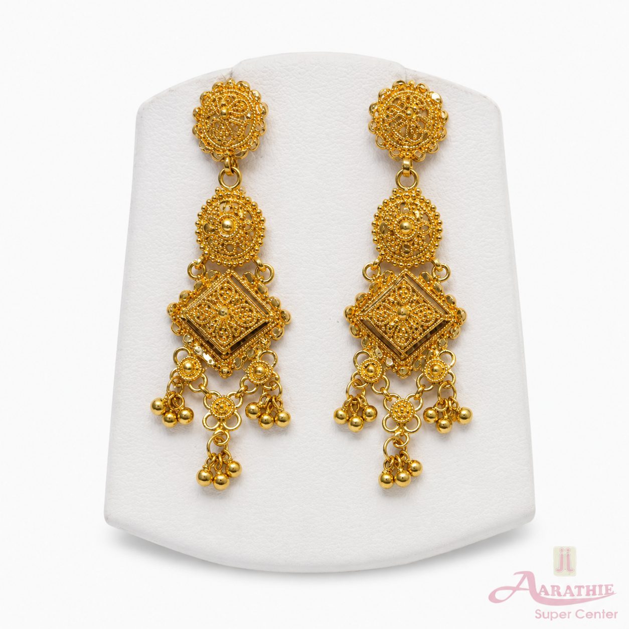 Gold Temple Earrings