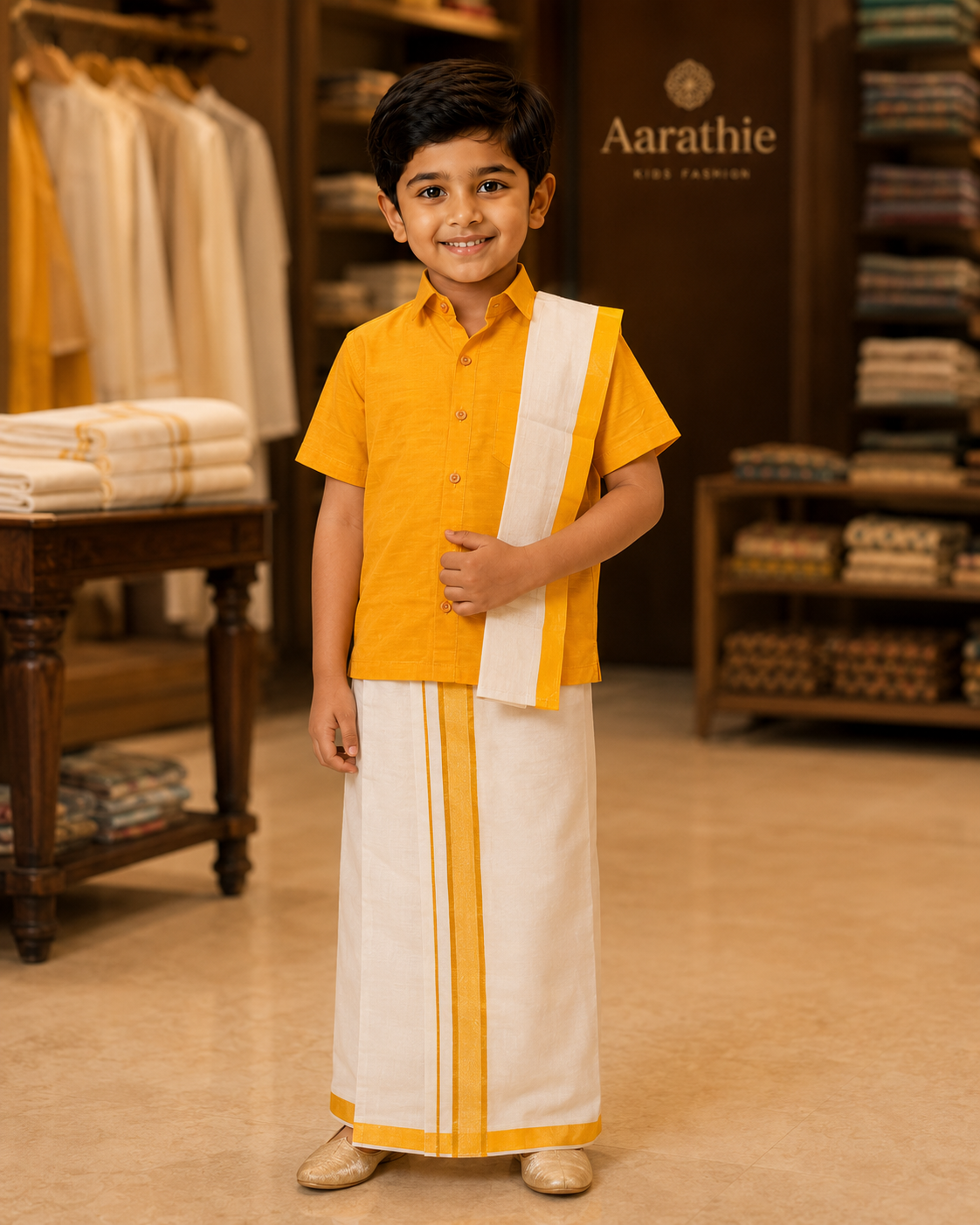 Boys Traditional Dhoti Set