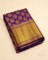 Purple Kanchipuram Silk Saree