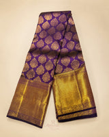 Purple Kanchipuram Silk Saree
