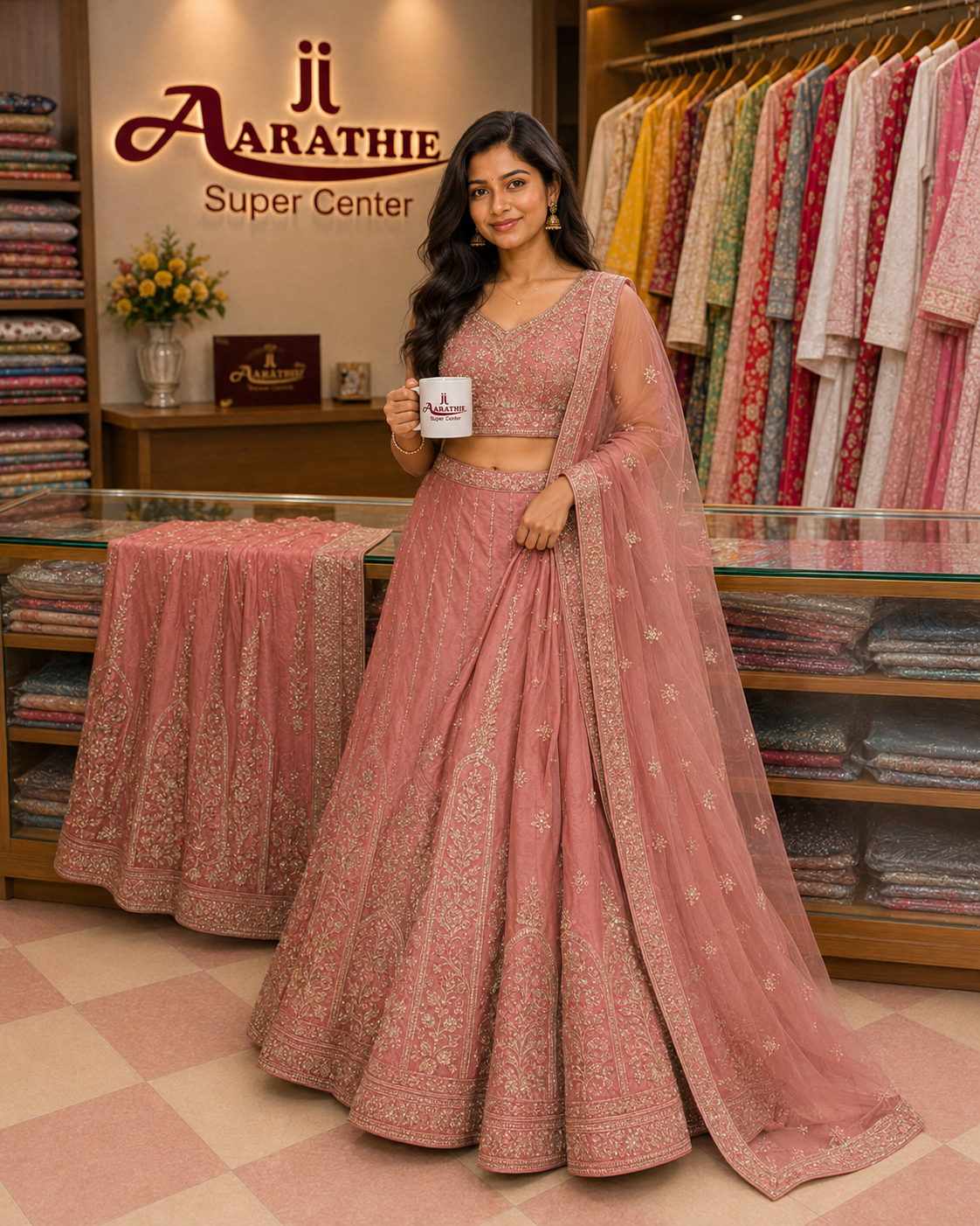Embroidered Bridal Lehenga