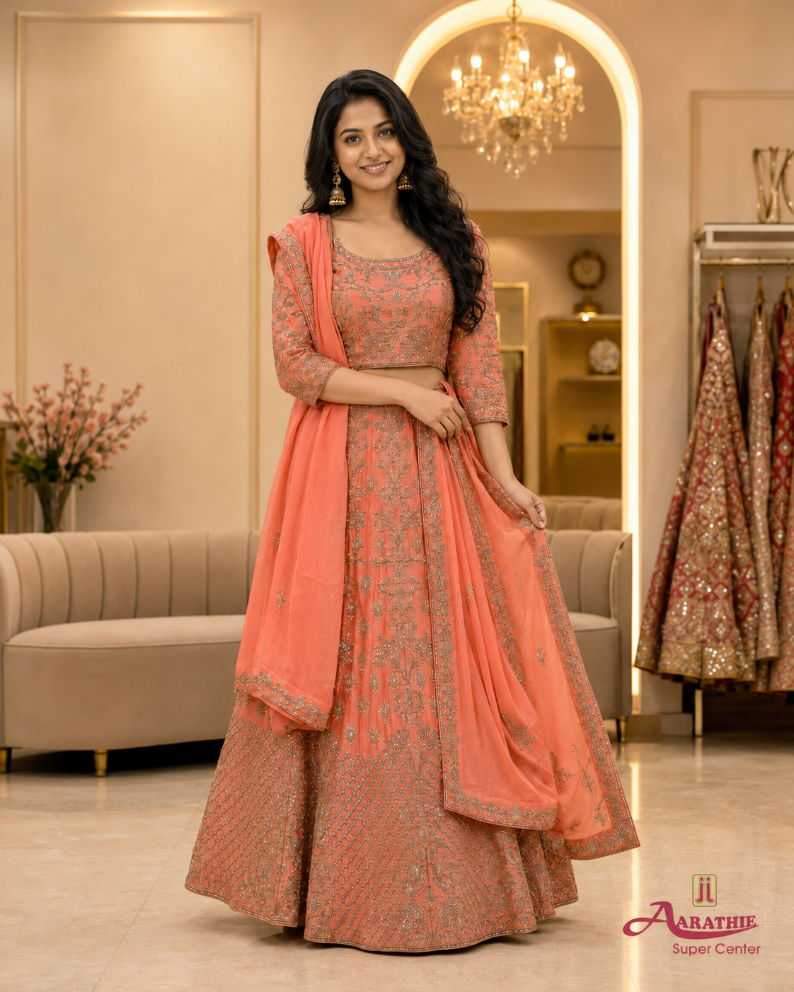 Embroidered Lehenga Set